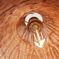Load image into Gallery viewer, Kasbah Rattan Conical Pendant Lamp