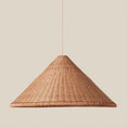Load image into Gallery viewer, Kasbah Rattan Conical Pendant Lamp
