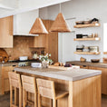 Load image into Gallery viewer, Kasbah Rattan Conical Pendant Lamp