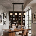 Load image into Gallery viewer, Lenox Linear Alabaster Chandelier