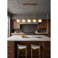 Load image into Gallery viewer, Lenox Linear Alabaster Chandelier