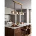 Load image into Gallery viewer, Lenox Linear Alabaster Chandelier
