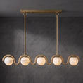 Load image into Gallery viewer, Lenox Linear Alabaster Chandelier