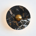 Load image into Gallery viewer, Lucie Black Gold Marble Wall Sconce
