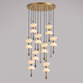 Load image into Gallery viewer, Lyra Alabaster Chandelier