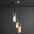 Cargar la imagen en la vista de la galería, Melange Alabaster Cluster Chandelier