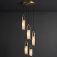 Cargar la imagen en la vista de la galería, Melange Alabaster Cluster Chandelier