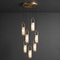 Cargar la imagen en la vista de la galería, Melange Alabaster Cluster Chandelier