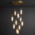 Cargar la imagen en la vista de la galería, Melange Alabaster Cluster Chandelier
