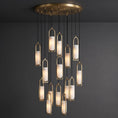 Cargar la imagen en la vista de la galería, Melange Alabaster Cluster Chandelier