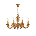 Bild in die Galerieansicht laden, Montcalm Brass Candle Chandelier