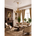 Bild in die Galerieansicht laden, Montcalm Brass Candle Chandelier