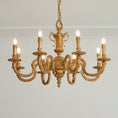 Bild in die Galerieansicht laden, Montcalm Brass Candle Chandelier