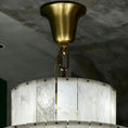 Load image into Gallery viewer, Multi-Tiered Pyramid-Shaped Alabaster Chandelier