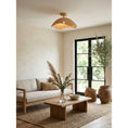Load image into Gallery viewer, Nana Vermiculate Rattan Flush Mount
