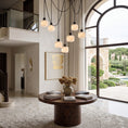 Load image into Gallery viewer, Natural Column Alabaster Chain Chandelier
