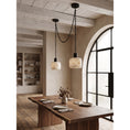 Load image into Gallery viewer, Natural Column Alabaster Chain Chandelier