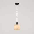 Load image into Gallery viewer, Natural Column Alabaster Chain Chandelier