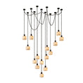 Load image into Gallery viewer, Natural Column Alabaster Chain Chandelier