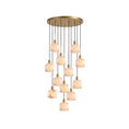 Load image into Gallery viewer, Natural Square Alabaster Chandelier