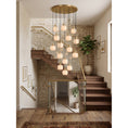 Load image into Gallery viewer, Natural Square Alabaster Chandelier