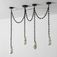 Load image into Gallery viewer, Orba Chain Alabaster Chandelier