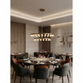 Charger l'image dans la visionneuse de la galerie, Orlienne Double Ring Alabaster Chandelier
