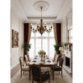 Load image into Gallery viewer, Palmier Two-Tone Brass Chandelier