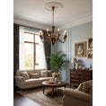 Load image into Gallery viewer, Palmier Two-Tone Brass Chandelier