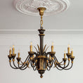 Load image into Gallery viewer, Palmier Two-Tone Brass Chandelier