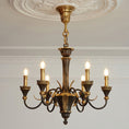 Load image into Gallery viewer, Palmier Two-Tone Brass Chandelier