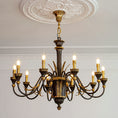 Load image into Gallery viewer, Palmier Two-Tone Brass Chandelier