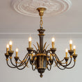 Load image into Gallery viewer, Palmier Two-Tone Brass Chandelier