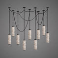 Load image into Gallery viewer, Payson Chain Alabaster Chandelier