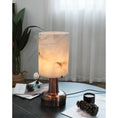 Load image into Gallery viewer, Pear Shaped Alabaster Table Lamp