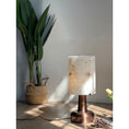 Load image into Gallery viewer, Pear Shaped Alabaster Table Lamp