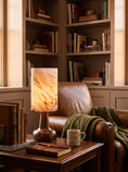 Load image into Gallery viewer, Pear Shaped Alabaster Table Lamp
