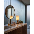 Load image into Gallery viewer, Pear Shaped Alabaster Table Lamp