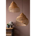 Load image into Gallery viewer, Rattan Spiral Shell Pendant Lamp