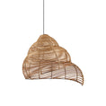Load image into Gallery viewer, Rattan Spiral Shell Pendant Lamp