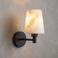 Load image into Gallery viewer, Rhodes Alabaster Short Wall Sconce