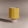 Load image into Gallery viewer, Roma Dodecagon Travertine Table Lamp