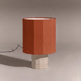 Load image into Gallery viewer, Roma Dodecagon Travertine Table Lamp