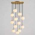 Load image into Gallery viewer, Savina Alabaster Chandelier