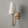 Load image into Gallery viewer, Scoop Alabaster Wall Sconce