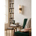 Bild in Galerie-Betrachter laden, Soleil Fluted Alabaster Wall Sconce