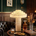 Load image into Gallery viewer, Stratelle Alabaster Table Lamp