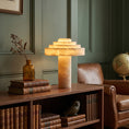 Load image into Gallery viewer, Stratelle Alabaster Table Lamp
