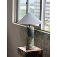 Load image into Gallery viewer, Tall Floral Marble Table Lamp