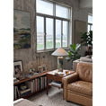 Load image into Gallery viewer, Tall Floral Marble Table Lamp